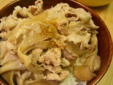 豚丼☆めんつゆで味付け簡単